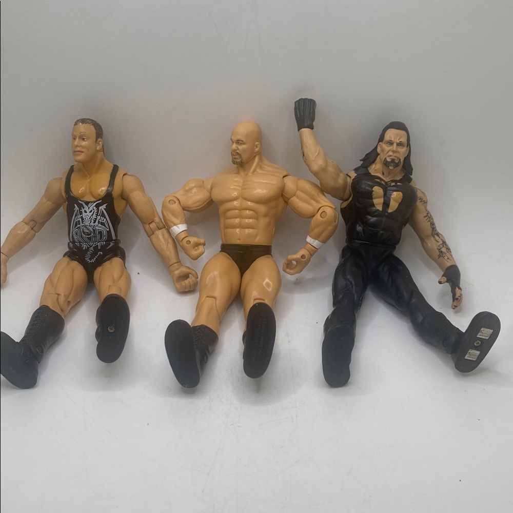 Lot of seven iconic wrestling action figures from the Jakks Pacific era, - Picture 12 of 14